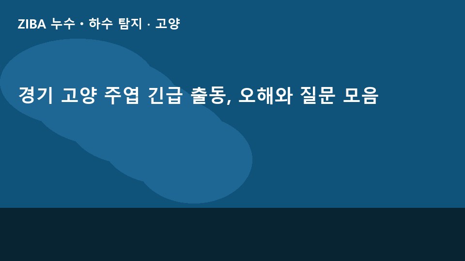 경기 고양 주엽 긴급 출동, 오해와 질문 모음