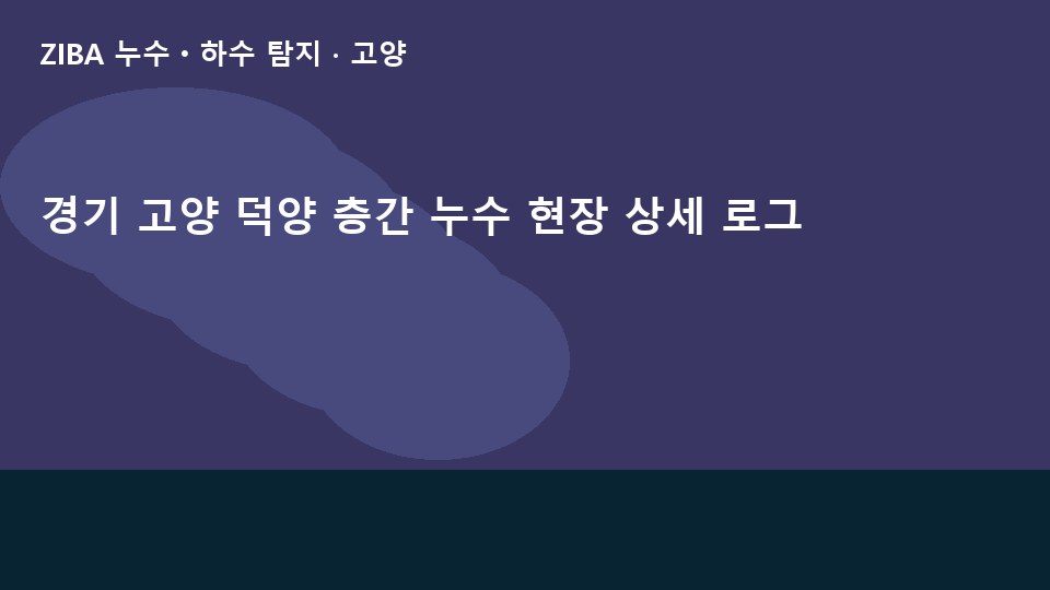 경기 고양 덕양 층간 누수 현장 상세 로그